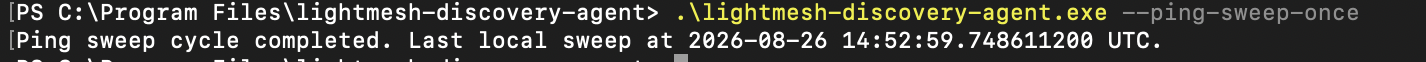 Server Core - –ping-sweep-once
